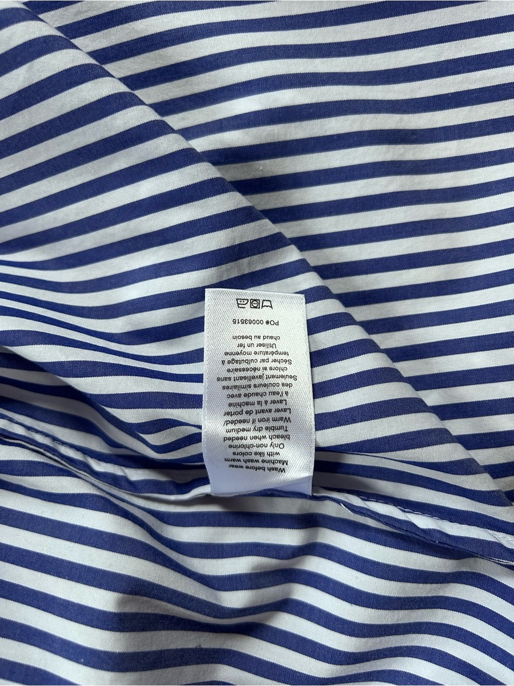 Rag & Bone oversized Maxine Poplin Blue White Stripe Button Up Shirt Sz XS - Picture 9 of 11
